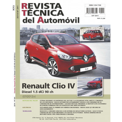 Documentación técnica RTA 241 RENAULT CLIO IV FASE 1 (2012 -2016)