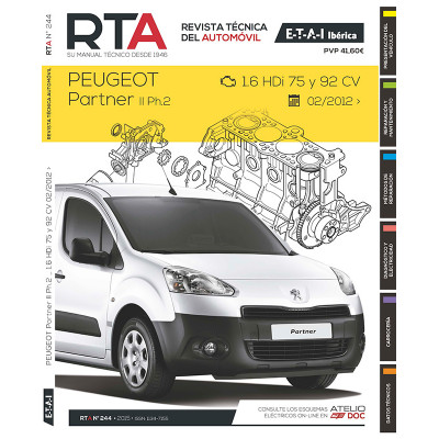 Documentación técnica RTA 244 PEUGEOT PARTNER II FASE 2 (2012 -2015)
