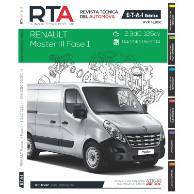 Documentación técnica RTA 247 RENAULT MASTER III FASE 1 (2010 -2015)
