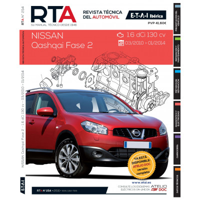 Documentación técnica RTA 254 NISSAN QASHQAI I FASE 2 (2010 -2014)