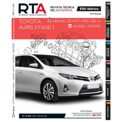 Documentación técnica RTA 264 TOYOTA AURIS II FASE 1 (2012 -2015)