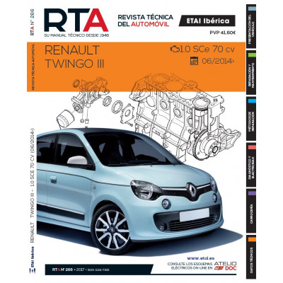 Documentación técnica RTA 266 RENAULT TWINGO III (2014 -)