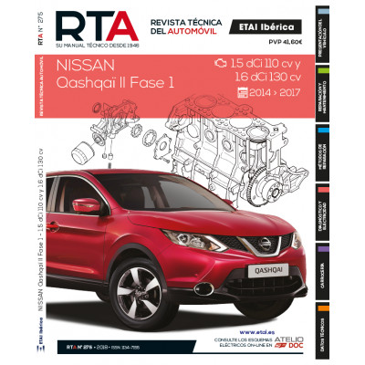 Documentación técnica RTA 275 NISSAN QASHQAI II FASE 1 (2014 -)