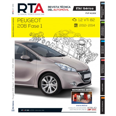 Documentación técnica RTA 281 PEUGEOT 208 I FASE 1 (2012 -2015)