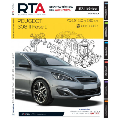 Documentación técnica RTA 284 PEUGEOT 308 II FASE 1 (2014 -2017)