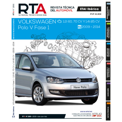 Documentación técnica RTA 286 VOLKSWAGEN POLO V  FASE 1 (2009 -2014)