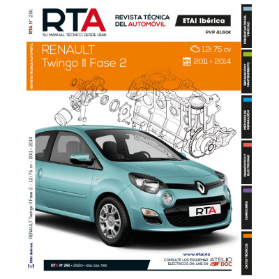 Documentación técnica RTA 291 RENAULT TWINGO II FASE 2 (2011 -2014)