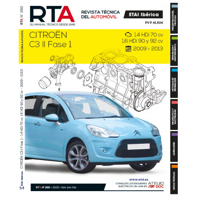 Documentación técnica RTA 292 CITROEN C3 II FASE 1 (2009 -2013)