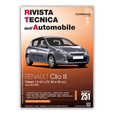 Manuale di Riparazione RTA 251 RENAULT CLIO III fase 2 (2009 - 2014) - Diesel