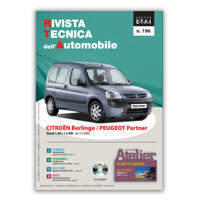 Manuale di Riparazione RTA 196 CITROEN/PEUGEOT BERLINGO I (M59)/PARTNER I fase 2 (2002 - 2010)