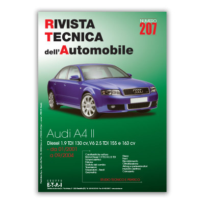 Manuale di Riparazione RTA 207 AUDI A4 II (8E) fase 1 (2001 - 2004)