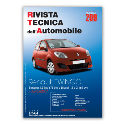 Manuale di Riparazione RTA 209 RENAULT TWINGO II PHASE 1 (2007 -2011)