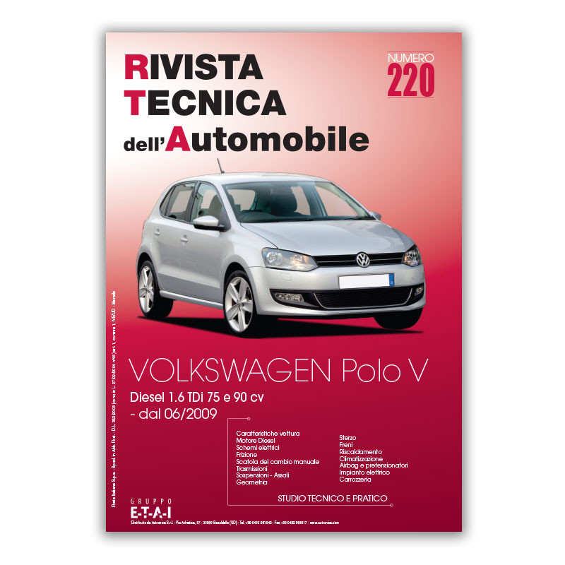 4v 1,2l MOTORE BENZINA 60-70 CV manuale di riparazione VW POLO 5 6r 2009-2014 3-zyl 