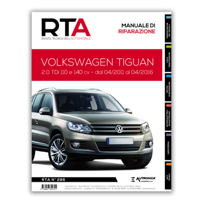 Manuale di Riparazione RTA 286 VOLKSWAGEN TIGUAN 1 fase 2 (2011 - 2016)