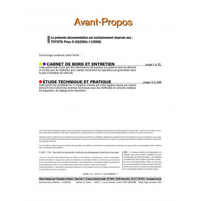 RTA Hors série 10 TOYOTA PRIUS II (2004 à 2009)