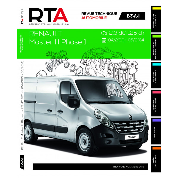 RTA 797 RENAULT MASTER III (2010 à 2015)