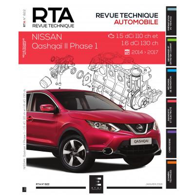 RTA 822 QASHQAI II:1.5DCi & 1.6DCi de 2014 à 2017