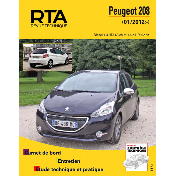 RTA B787.5 PEUGEOT 208 I PHASE 1 (2012 à 2015) - Diesel