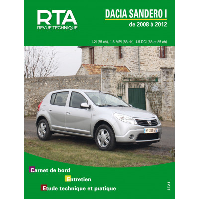 RTA TAP 425 SANDERO I (2008 à 2012) - 1.2i (75 ch), 1.6 MPi (88 ch), 1.5 DCi (68 et 85 ch)