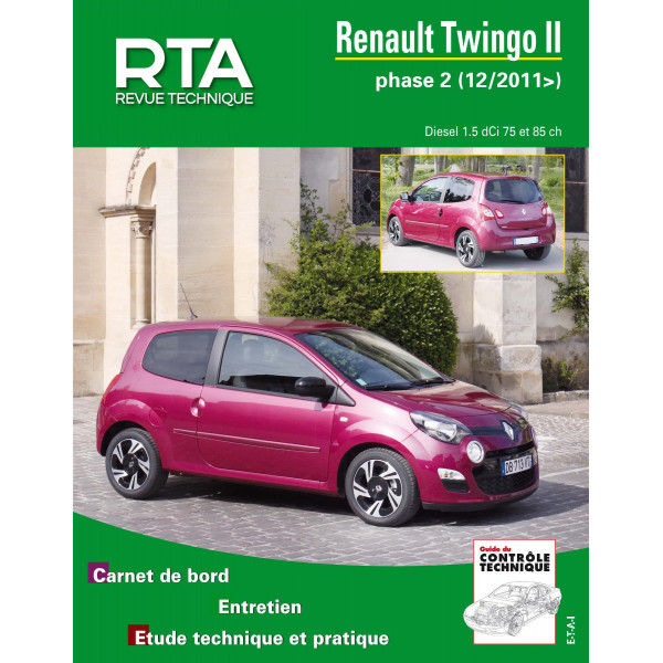RTA B785.5 RENAULT TWINGO II PHASE 2 (2011 à 2014) - Diesel