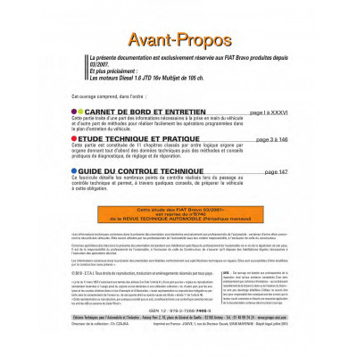 RTA B740.5 FIAT BRAVO II (2007 à 2011)