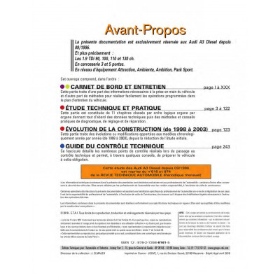 RTA 616.2 AUDI A3 I (8L) (1996 à 2003)