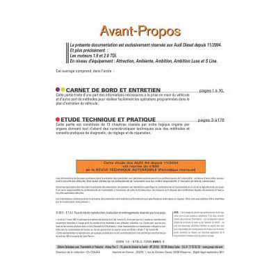 RTA 695 AUDI A4 II phase 2 (8E) (2004 à 2008)