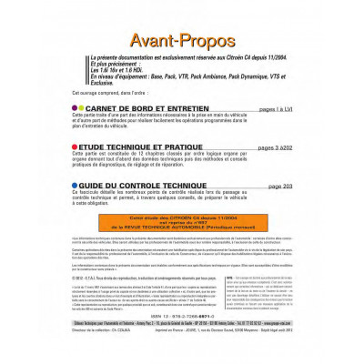 RTA 697 CITROEN C4 I PHASE 1 (2004 à 2008)