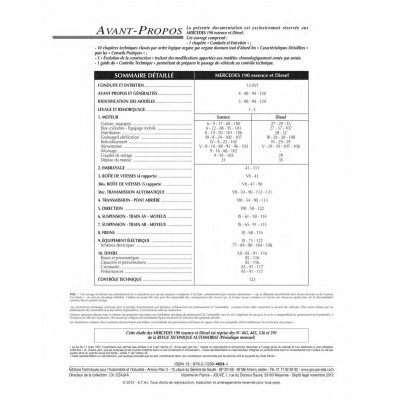 RTA 465.4 MERCEDES 190 I (1983 à 1993)