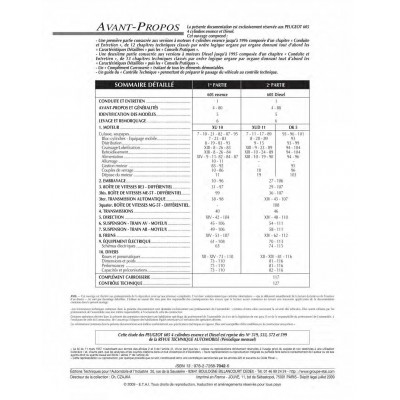 RTA 704.2 PEUGEOT 605 (1989 à 1999)