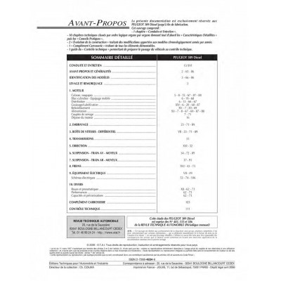 RTA 483.4 PEUGEOT 309 (1986 à 1993)