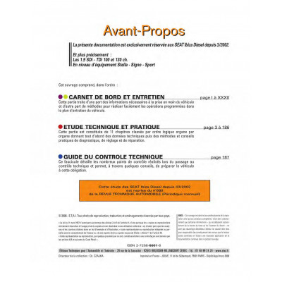 RTA 660 SEAT IBIZA III (6L) (2002 à 2006)