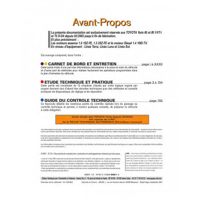 RTA 691 TOYOTA YARIS I (2003 à 2005)