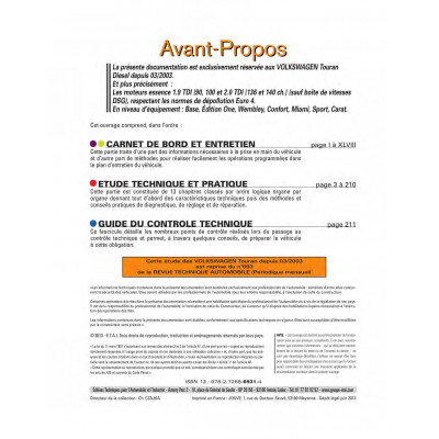 RTA 693 VOLKSWAGEN TOURAN I (2003 à 2010)