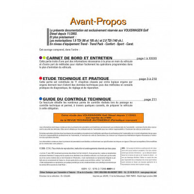 RTA 680 VOLKSWAGEN GOLF V (1K) (2003 à 2008)