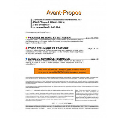 RTA B765 RENAULT KANGOO II PHASE 1 (2008 à 2013)
