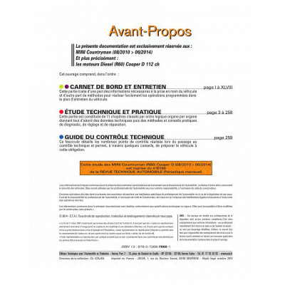 RTA B786.5 MINI II COUNTRYMAN (R60) (2010 à 2016)