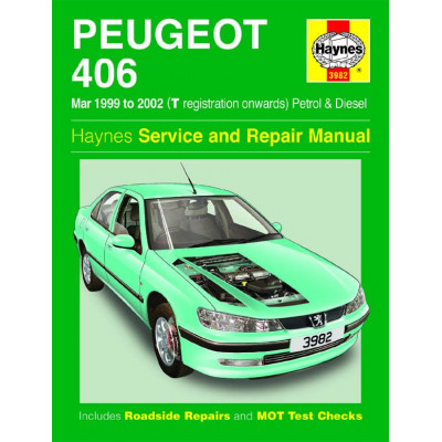Peugeot 406 Petrol & Diesel (Mar 99 - 02) Haynes Repair Manual