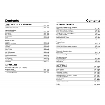 Honda Civic Petrol (Mar 95 - 00) Haynes Repair Manual
