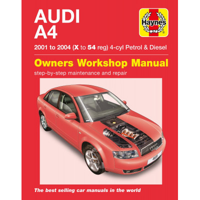 Audi A4 Petrol & Diesel (01 - 04) Haynes Repair Manual
