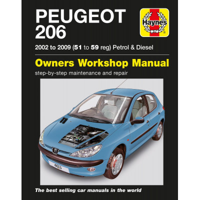 Peugeot 206 Petrol & Diesel (02 - 09) Haynes Repair Manual