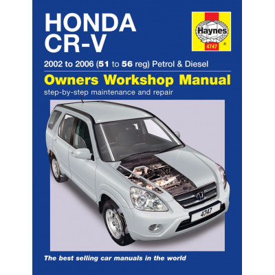 Honda CR-V Petrol & Diesel (02 - 06) Haynes Repair Manual