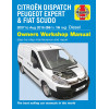 Citroen Dispatch (Jumpy), Peugeot Expert & Fiat Scudo Diesel 56 to 16 (07 - Aug 16) Haynes Repair Manual