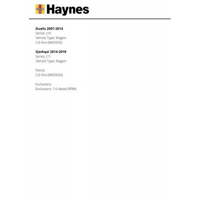 Ford Transit Custom Diesel (13 - Nov 17) 62 to 67 Haynes Repair Manual