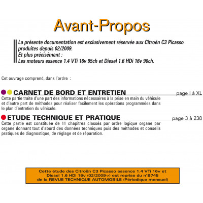 RTA PDF B745.5 CITROEN C3 PICASSO PHASE 1 (2009 à 2012)