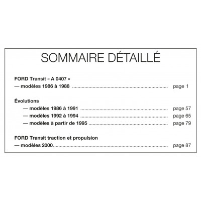 RTA PDF 148 - FORD TRANSIT III et IV (1986 à 2006)
