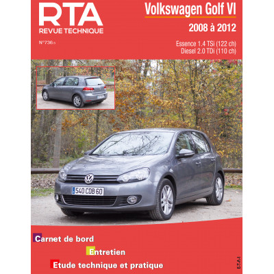 PACK RTA B736.5 VOLKSWAGEN GOLF VI (2008 à 2012) + PDF