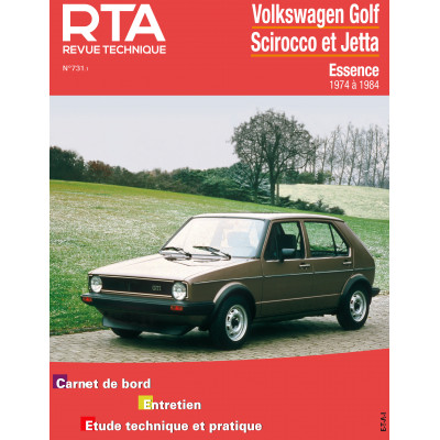 RTA PDF 731.1 VOLKSWAGEN GOLF/SCIROCCO/JETTA I ESSENCE (1974 à 1984)