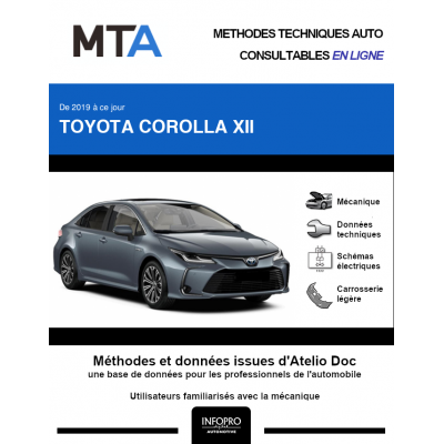 MTA Toyota Corolla XII BERLINE 4 portes de 01/2019 à ce jour