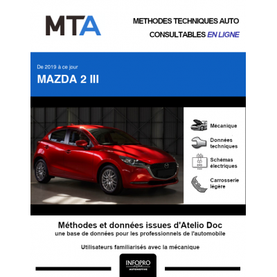 MTA Mazda 2 III HAYON 5 portes de 06/2019 à ce jour